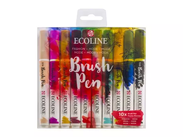 Een Ecoline Brush Pen set 10 Fashion koop je bij De Joma BV