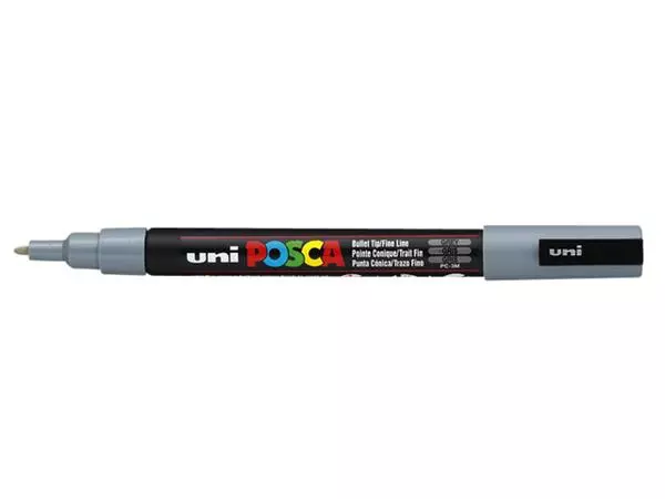 Een Verfstift Posca PC3M fijn grijs koop je bij Romijn Office Supply