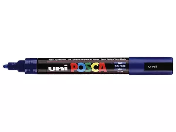 Verfstift Posca PC5M medium donkerblauw