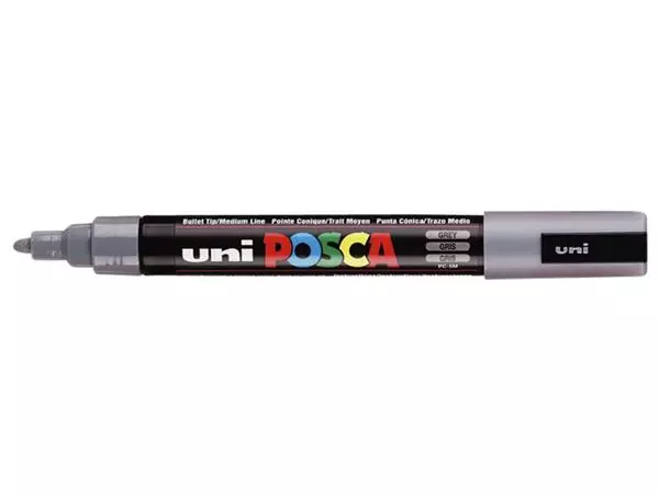 Een Verfstift Posca PC5M medium grijs koop je bij Sysdicom BV