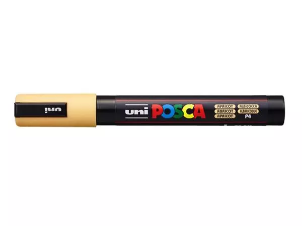 Een Verfstift Posca PC5M medium abrikoos koop je bij "De Waal" Kantoor Efficiency