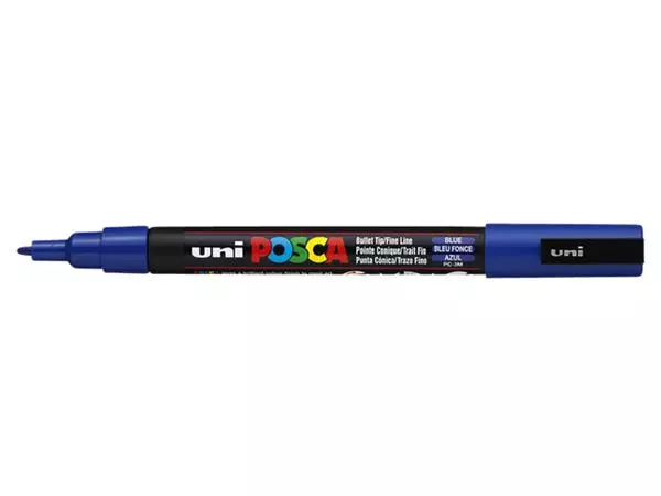 Een Verfstift Posca PC3M fijn donkerblauw koop je bij Sysdicom BV