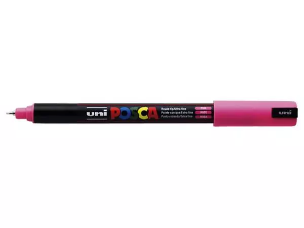 Een Verfstift Posca PC1MR extra fijn roze koop je bij Kantoorboekhandel Van Atten