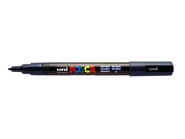 Verfstift Posca PC3M fijn marineblauw