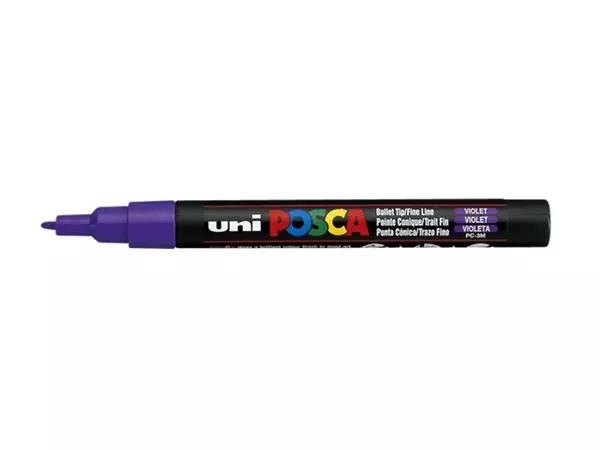 Een Verfstift Posca PC3M fijn paars koop je bij QuickOffice BV