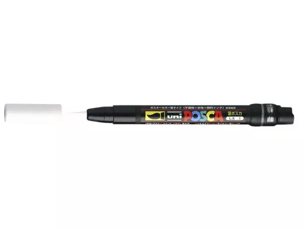 Een Brushverfstift Posca PCF350 1-10mm wit koop je bij Sysdicom BV