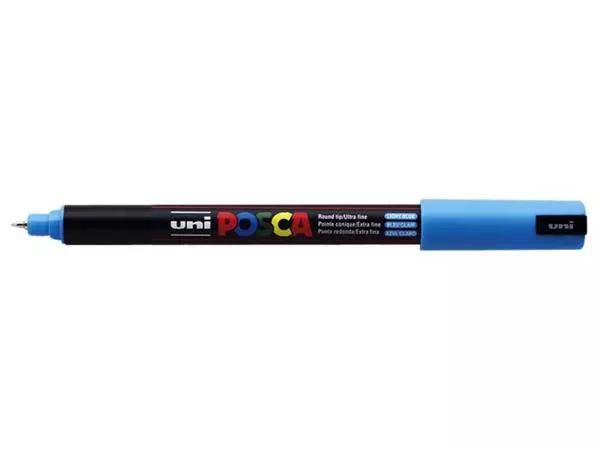 Een Verfstift Posca PC1MR extra fijn lichtblauw koop je bij Kantoorboekhandel Van Atten