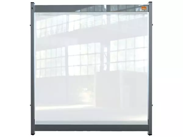 Een Bureauscherm Nobo Modulair doorzichtig PVC 750x820mm koop je bij Supply Mij