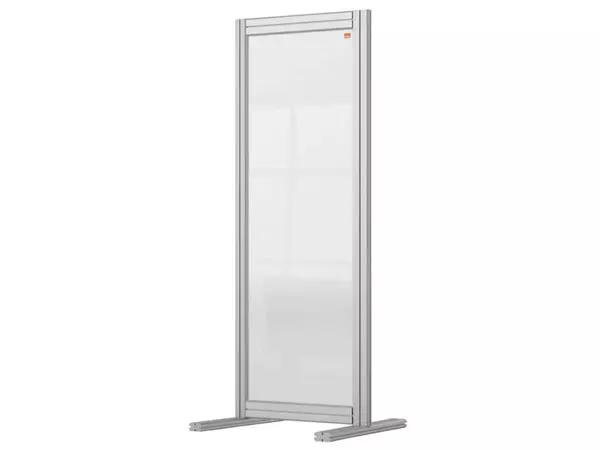 Een Bureauscherm Nobo Modulair transparant acryl 400x1000mm koop je bij Heering Office