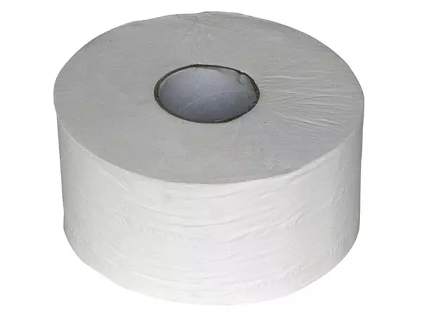 Een Toiletpapier Euro Products Q5 mini jumbo 2l 180m wit 240018 koop je bij Den Otter Kantoorpartners B.V.