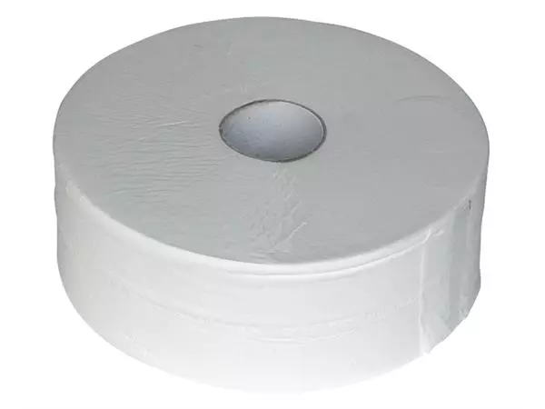 Een Toiletpapier Euro Products P4 maxi jumbo 2l recycled 380m wit 240238 koop je bij Kantorice office & business supplies