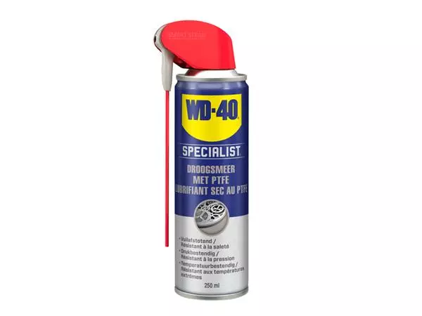 Een Spray droogsmeer WD-40 Specialist met PTFE 250ml koop je bij Sysdicom BV