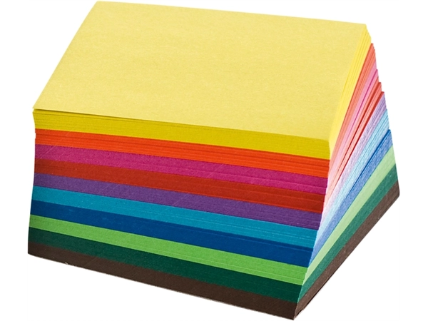 Een Origami papier Folia 70gr 20x20cm 500 vel assorti kleuren koop je bij QuickOffice BV