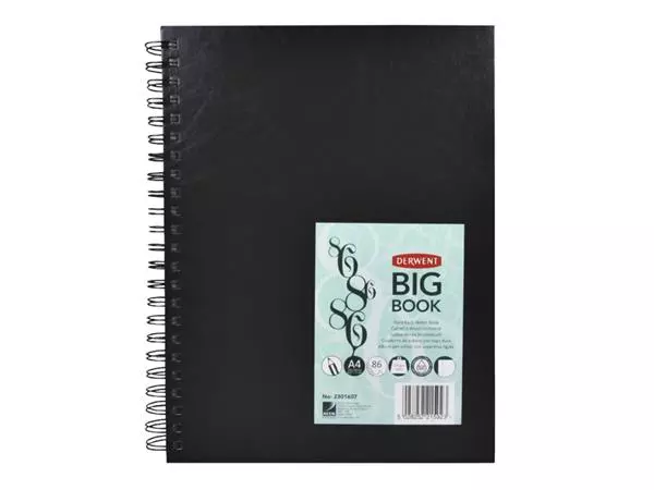 Een Schetsboek Derwent Big Book A4 harde kaft koop je bij Kantorice office & business supplies