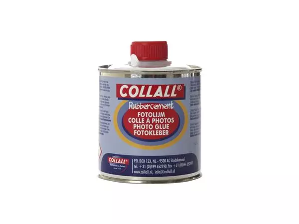 Een Rubbercement Collall 250ml + kwast koop je bij Sysdicom BV