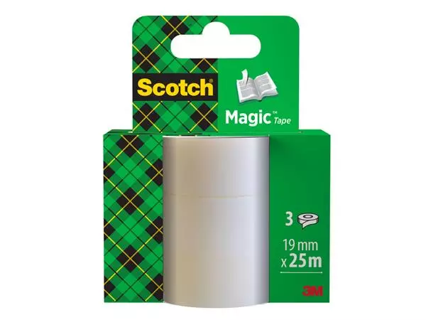 Een Plakband Scotch Magic 819 19mmx25m onzichtbaar koop je bij Schellen Boek- en Kantoorboekhandel