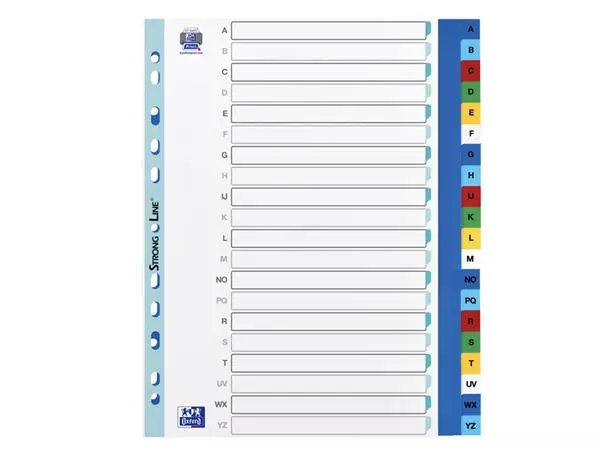 Een Tabbladen Oxford A4+ 11-gaats 20-delig A-Z PP kleur koop je bij van Kerkvoorde & Hollander B.V.