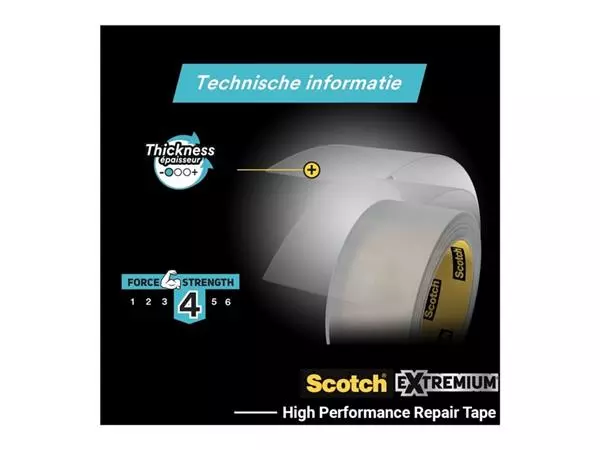 Een Plakband Scotch Extremium invisible 48mmx25m transparant koop je bij Holster Kantoortotaal