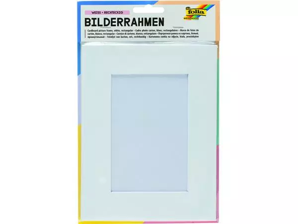 Een Fotoframe Folia 166x216mm karton wit koop je bij All Office Kuipers BV