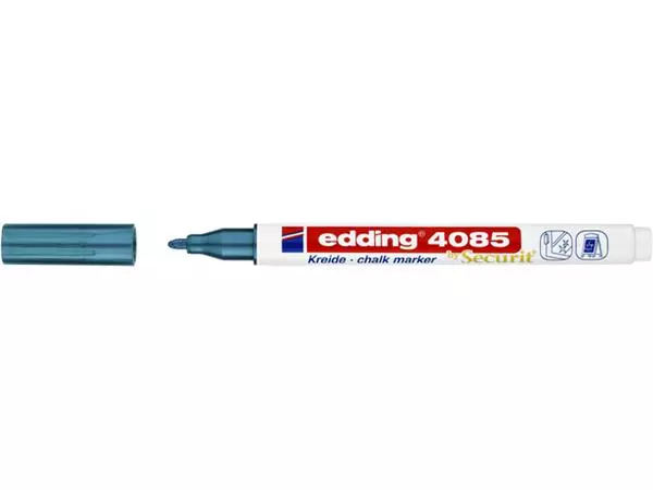 Een Krijtstift edding 4085 by Securit rond 1-2mm metallic blauw koop je bij Topkantoor Repro Creatief