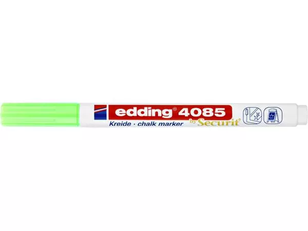 Een Krijtstift edding 4085 by Securit rond 1-2mm neon groen koop je bij Sysdicom BV