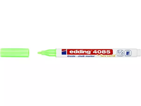 Een Krijtstift edding 4085 by Securit rond 1-2mm neon groen koop je bij De Rijk Kantoorshop