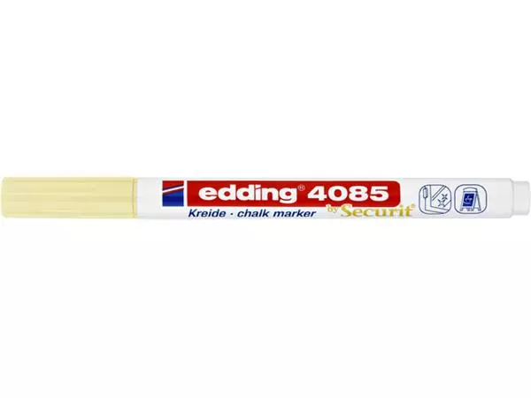 Een Krijtstift edding 4085 by Securit rond 1-2mm pastel geel koop je bij Sysdicom BV