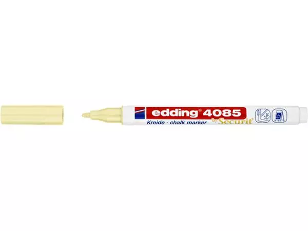 Een Krijtstift edding 4085 by Securit rond 1-2mm pastel geel koop je bij Deska Alles voor Kantoor