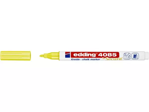 Een Krijtstift edding 4085 by Securit rond 1-2mm neon geel koop je bij De Joma BV
