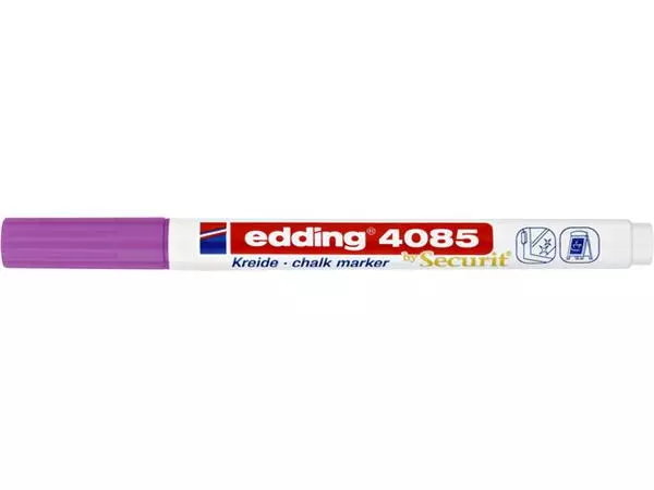 Een Krijtstift edding 4085 by Securit rond 1-2mm framboos koop je bij Kantorice office & business supplies