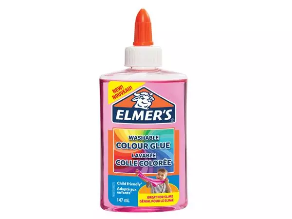 Een Kinderlijm Elmer's transparant roze koop je bij Draais.com