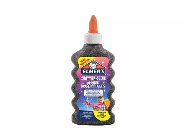 Een Kinderlijm Elmer's glitter zwart koop je bij Sysdicom BV