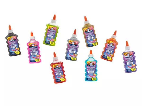 Een Kinderlijm Elmer's 177ml glitter zwart koop je bij Egner kantoorspecialisten