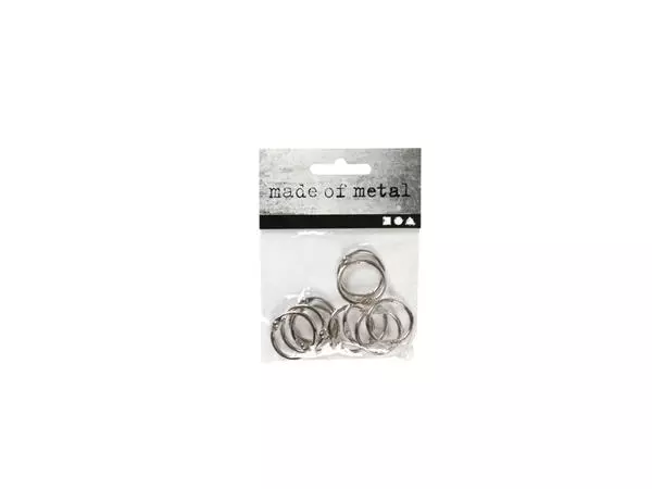 Een Boekbindersring Creativ Company 19mm zilver 10 stuks koop je bij Kantorice office & business supplies