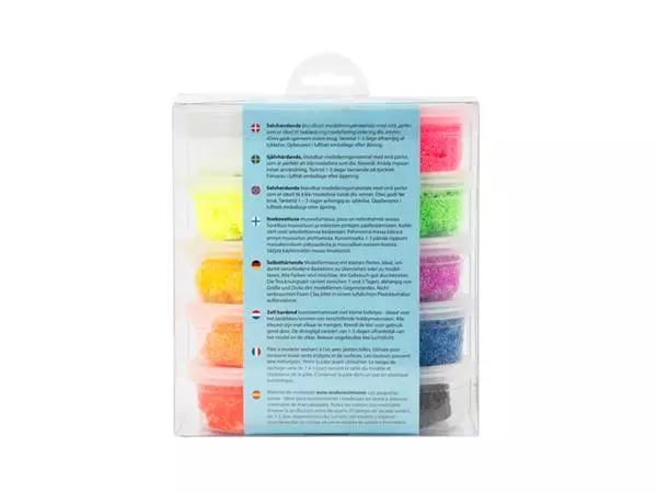 Een Klei Foam Clay basic 10 x 35gr 10 kleuren koop je bij All Office Kuipers BV