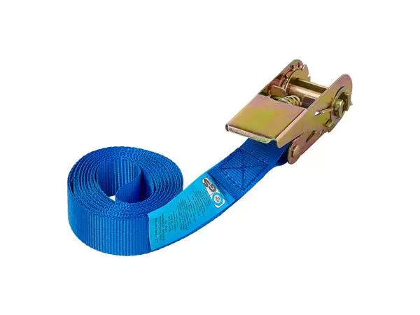 Een Spanband ProPlus blauw met ratel 3,5m koop je bij Continu Kantoor