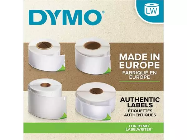 Een Etiket Dymo LabelWriter naamkaart 54x101mm 1 rol á 220 stuks rood koop je bij Deska Alles voor Kantoor