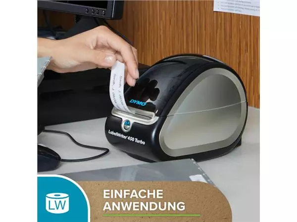 Een Etiket Dymo LabelWriter naamkaart 54x101mm 1 rol á 220 stuks geel koop je bij Kantorice office & business supplies