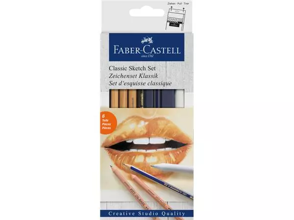 Een Potlood Faber-Castell Goldfaber classic 6-delig koop je bij Quality Office Supplies