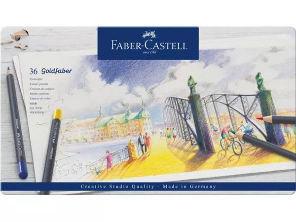 Een Kleurpotloden Faber-Castell Goldfaber assorti set à 36 stuks koop je bij De Rijk Kantoorshop