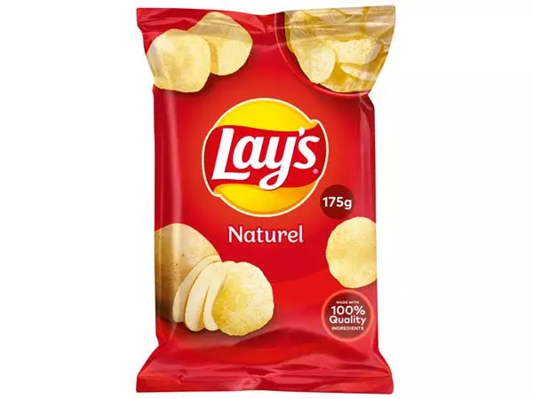 Een Chips Lay's naturel 175 gram koop je bij VDP Office