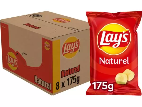 Een Chips Lay's naturel 175 gram koop je bij Kantorice office & business supplies