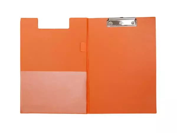 Een Klembordmap MAUL A4 staand met penlus PVC neon oranje koop je bij Quality Office Supplies