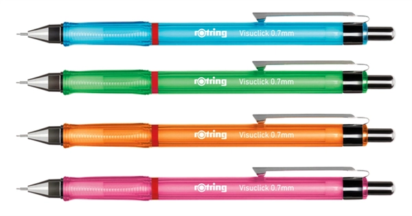 Een Vulpotlood rOtring Visuclick 2B 0.7mm assorti koop je bij Romijn Office Supply