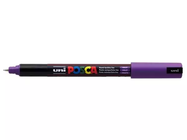 Een Verfstift Posca PC1MR extra fijn paars koop je bij Kantoorboekhandel Van Atten