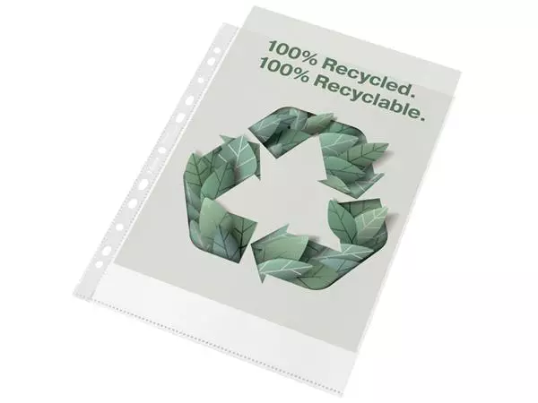 Een Showtas Esselte recycle PP A4 70µ 11-gaats transparant 100 stuks koop je bij Deska Alles voor Kantoor