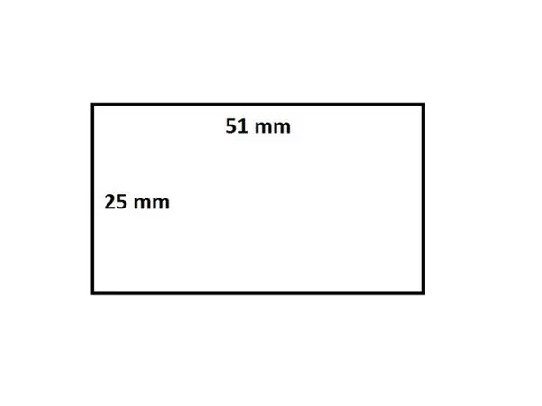 Een Labeletiket IEZZY 880199-025d 51x25mm 25mm wit koop je bij All Office Kuipers BV