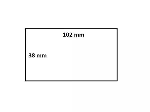Een Labeletiket IEZZY 880191-038d 102x38mm 25mm wit koop je bij All Office Kuipers BV