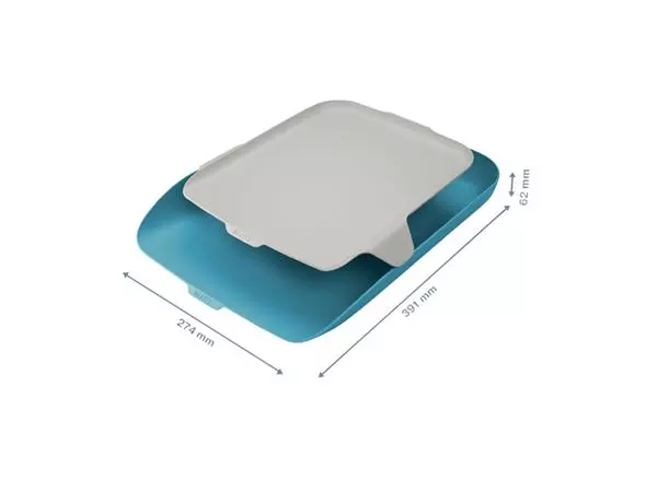 Een BRIEVENBAK LEITZ COSY MET DESK ORGANISER BLAUW koop je bij "De Waal" Kantoor Efficiency