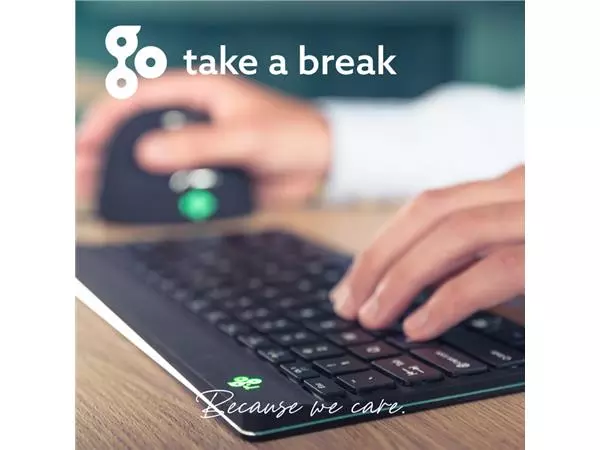 Een Toetsenbord R-Go Ergonomisch Compact Break QWERTY koop je bij Deska Alles voor Kantoor